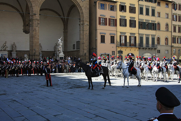 Standing at attention