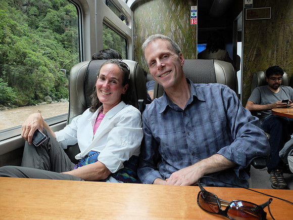 On the train to Ollantaytambo.