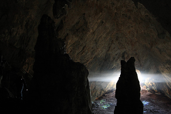 More formations... that little light in the lower left is Marc exploring. We brought flashlights!