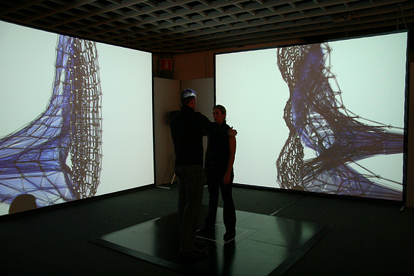 What shapes.  Along with the visuals were crackling sounds.