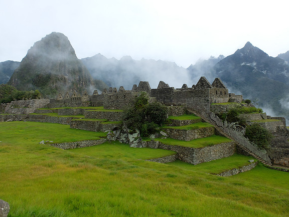 Mist over Machu Picchu.