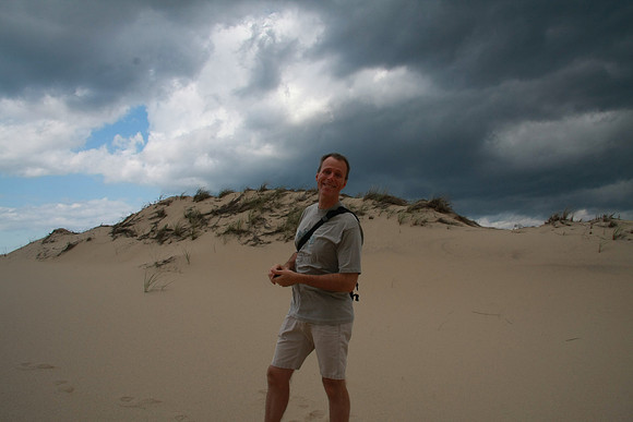 Mark in the dunes.