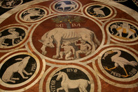 Mosaic floor inside the Duomo