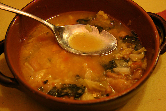 Ribollita (literally mean reboiled)