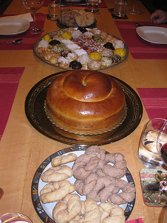 Italian deserts at a recent dinner at our house.