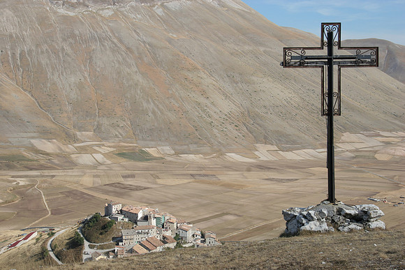 Every Italian City Must Have a Cross on the Nearby Hill