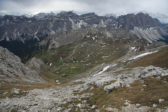 Where we hiked up from.
