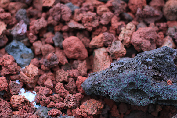 Red pumice.