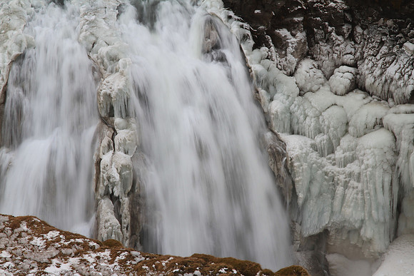 Partially frozen.