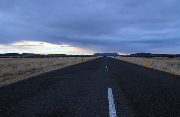 The road back to Grimsborgir where we are staying.