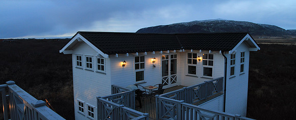 Our house in Grimsborgir overlooking the Sog River.