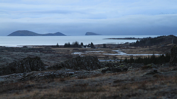Lake to the south.