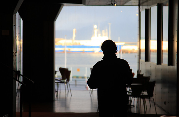 Harfnarhús Museum Cafe Overlooking the Harbor.
