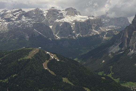 The farthestmost valley is Colfosco. You can even see our hotel if you zoom in.