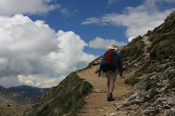 A little steep climb to get over the pass.