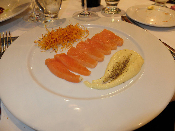 Some ordered raw fish, oh that was us.