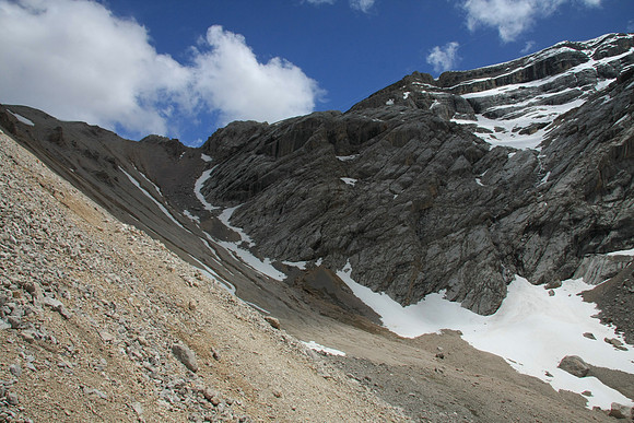 The pass at 2355 meters- we would not reach today; first day out so we decided not to push it