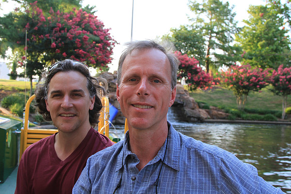 On the Bricktown Water Taxi.