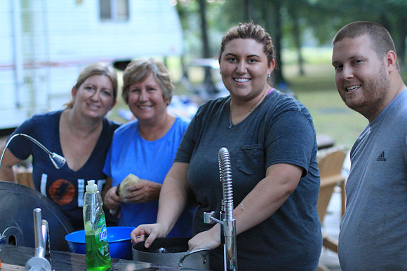 The cooking crew.