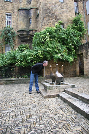 Sarlat, Mark Paying Homage for all the Livers He Ate