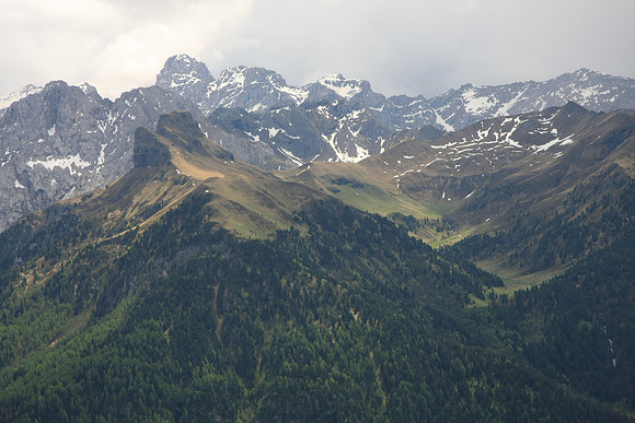 Looking east at a neighboring mountain.