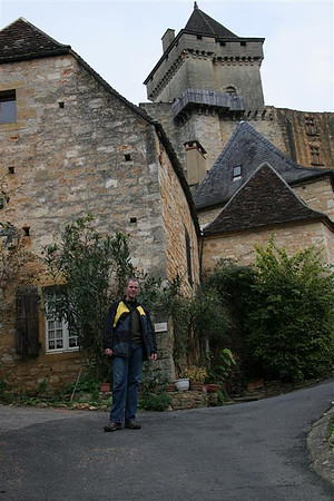 Walking Up to the Beynac Castle