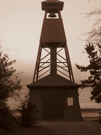 Firefighting water tower.
