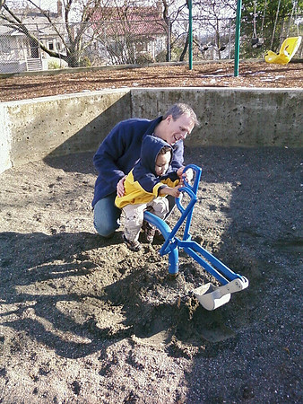 Mark teaches basic digging skills.