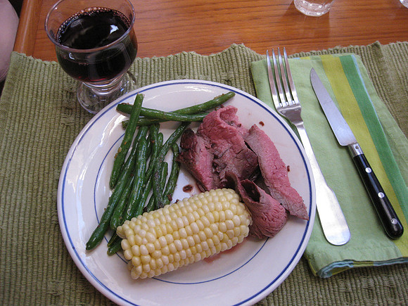 Dinner is served.
