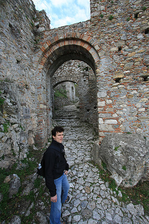 Monemvasia Gate separating upper and lower town
