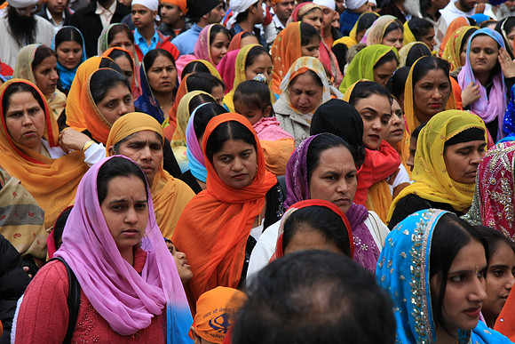 Rally of Sikhs (not sure of purpose)