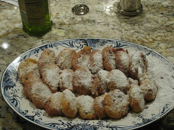 Federica made fritelli di riso (fried rice)