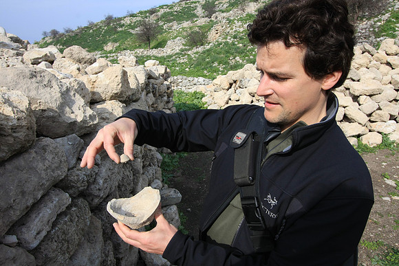 Pottery shards- a lid and bottom piece?