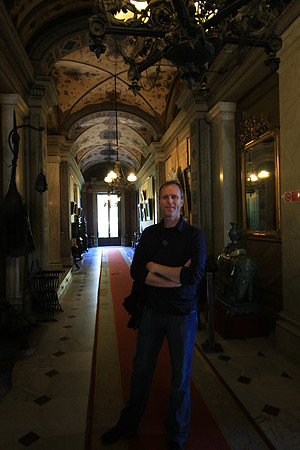 Mark in the hallway