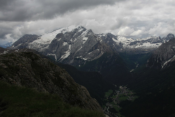 Marmolada range south of us.