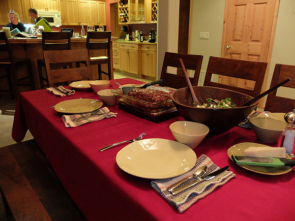 Dinner is served.