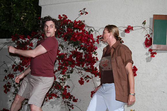 Marc and Susan in some sort of tango face-off