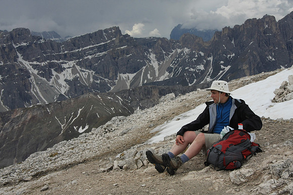 Lunch at the peak.