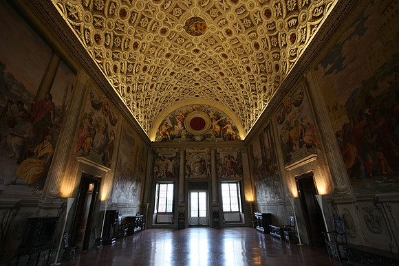 Inside the main hall - Medici Villa