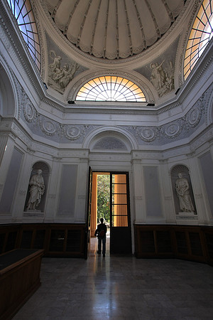 At the Botannical Garden - in the gynasium where lectures were held