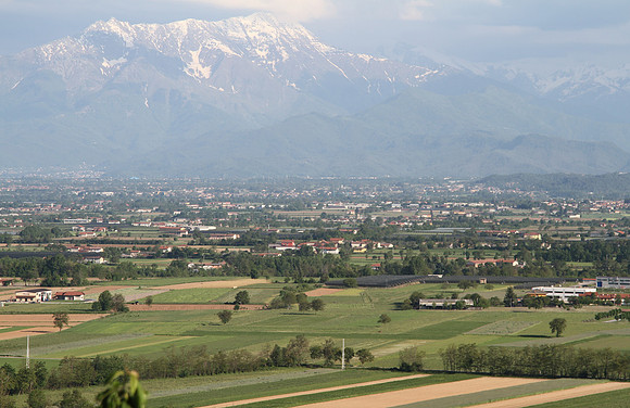 Looking south over the Piedmont near Cuneo.
