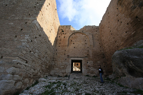 Entrance to the AcroCorinth, or "high" Corinth, which protected the city of Corinth below.