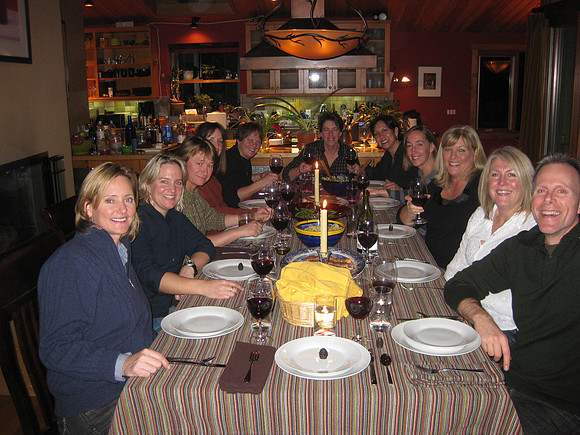 Dinner at the Jenny and Jean party house