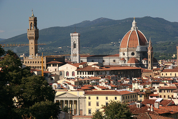 View of City Center from Bardini Gardens