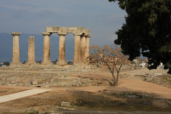 The most iconic image of Ancient Corinth - The Temple of Apollo