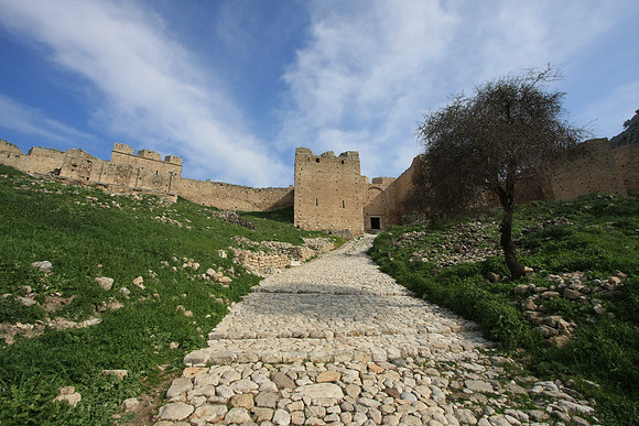 Leaving and looking back toward the main gate.