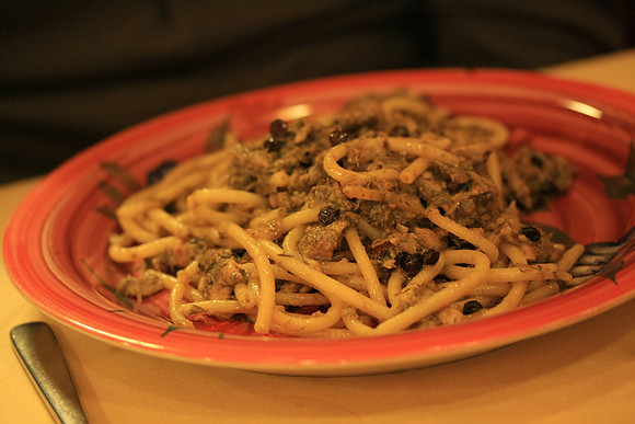 Spaghetti con sarde