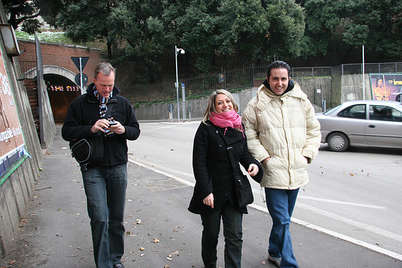 Walking around Perugia looking for the camera store