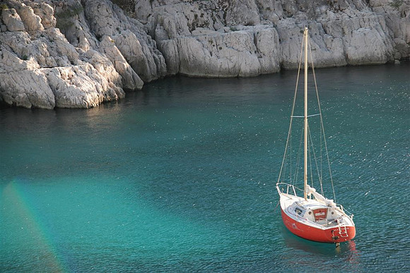 Boat in the Calanques