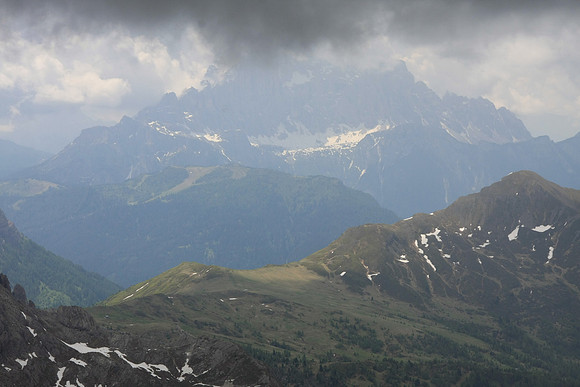 Looking south toward Marmolada.